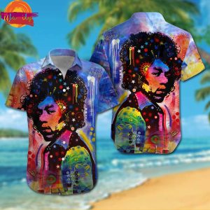 Jimi Hendrix Pop Art Hawaiian Shirt Style