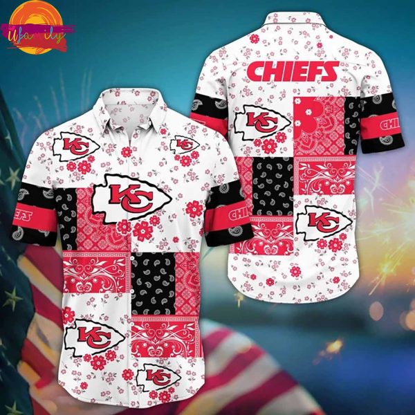 Kansas City Chiefs Bandana Bliss Hawaiian Shirt Style