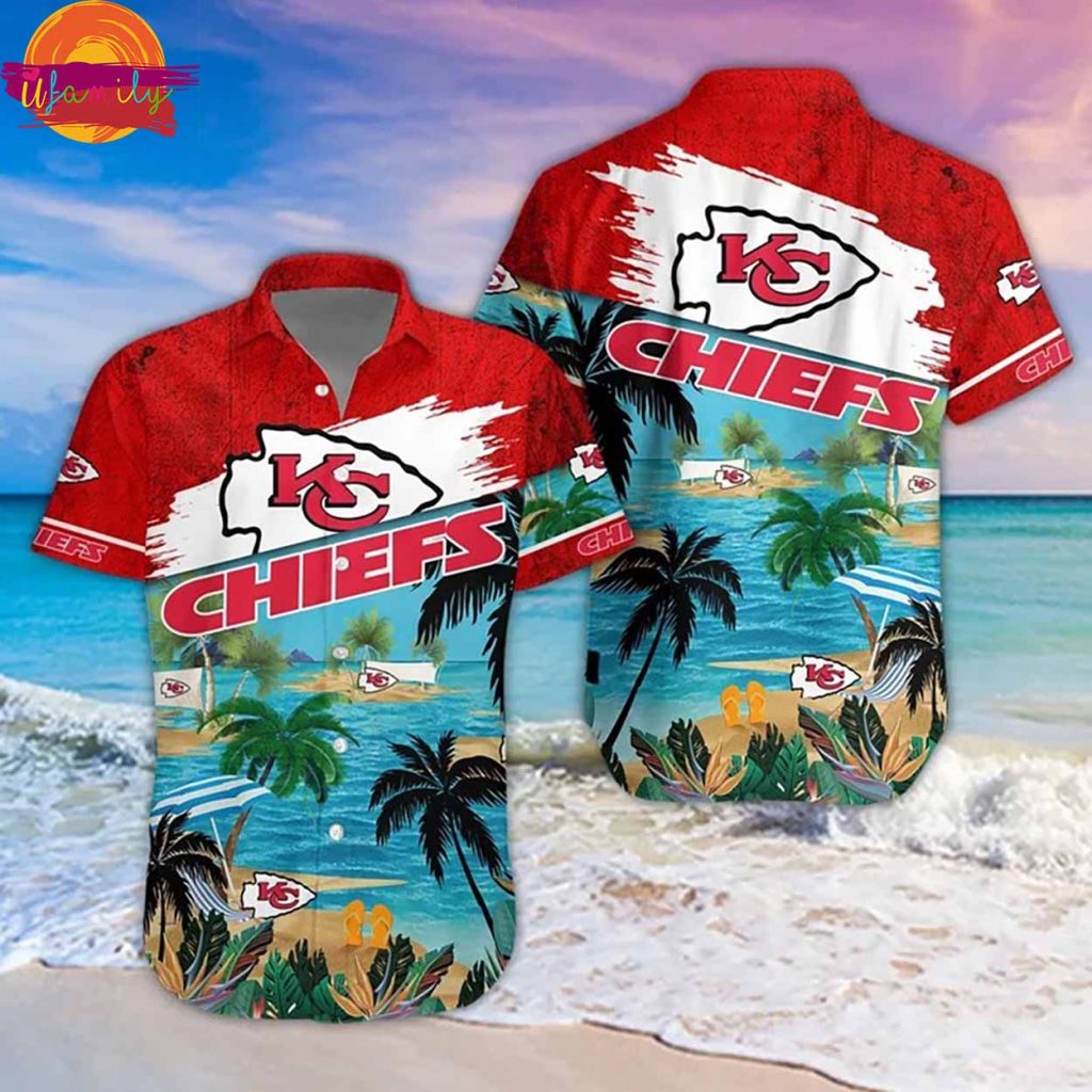 Kansas City Chiefs Beach Breeze With Coconut Tree Hawaiian Shirt Style