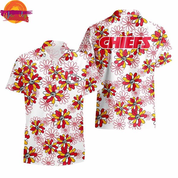 Kansas City Chiefs Flower Pattern Hawaii Shirt Summer