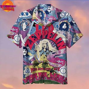 Led Zeppelin Psychedelic Tour Hawaiian Shirt