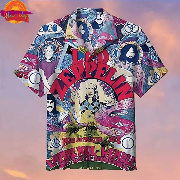 Led Zeppelin Psychedelic Tour Hawaiian Shirt