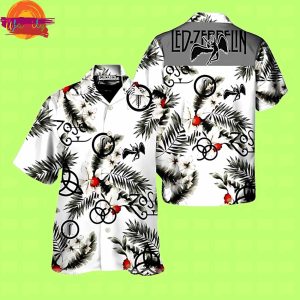 Led Zeppelin Tropical Symbols Hawaiian Shirt Style