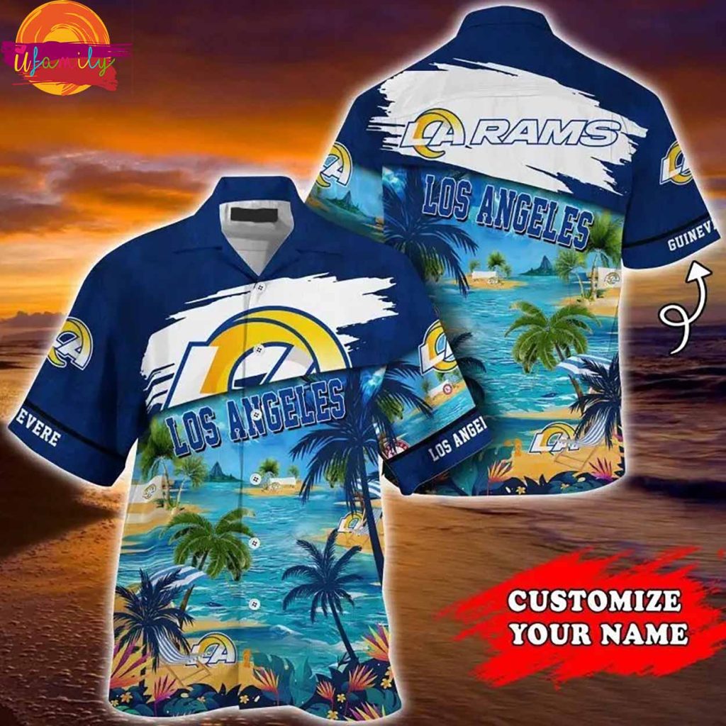 Los Angeles Rams Custom Summer Hawaiian Shirt