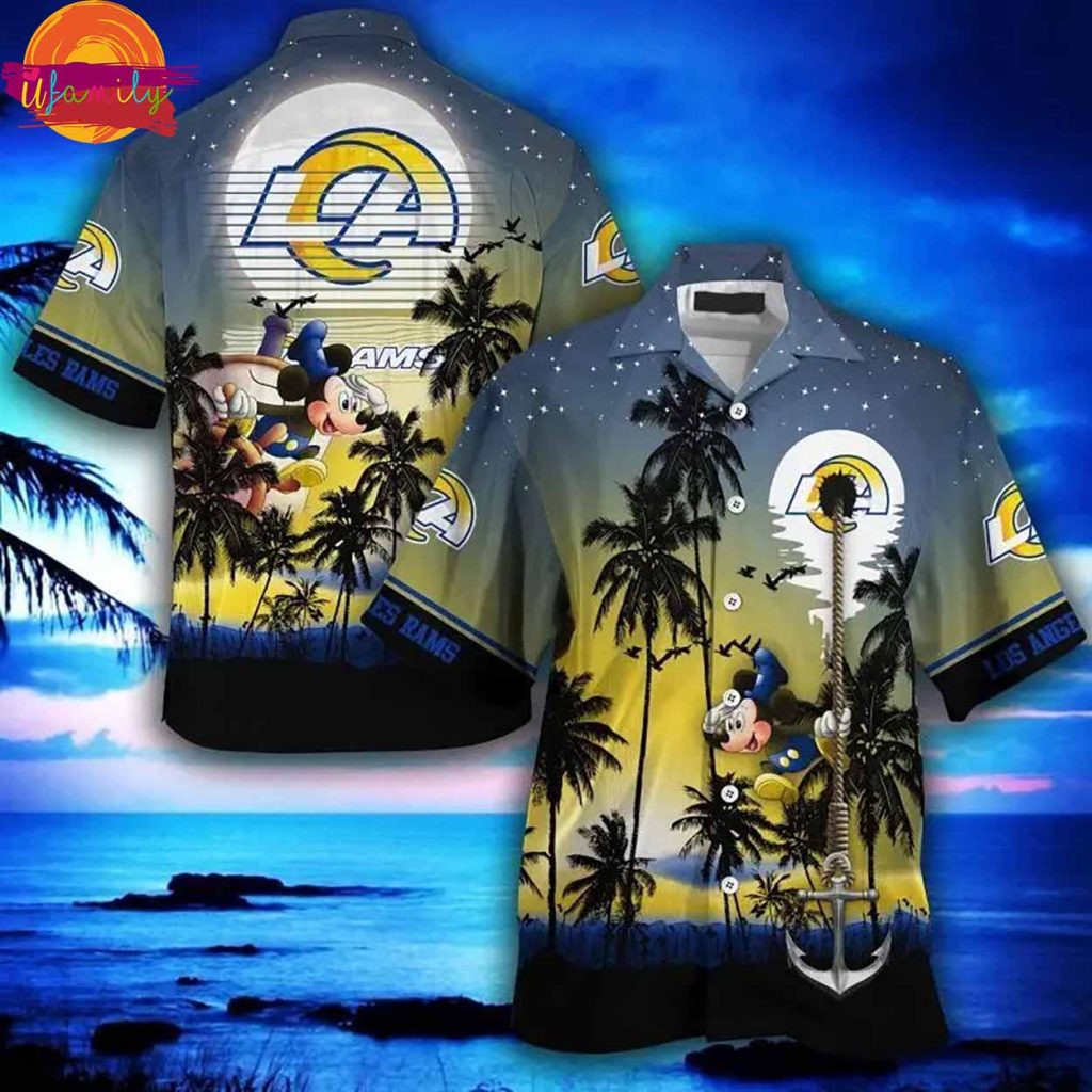 Los Angeles Rams Mickey Mouse Hawaiian Shirt