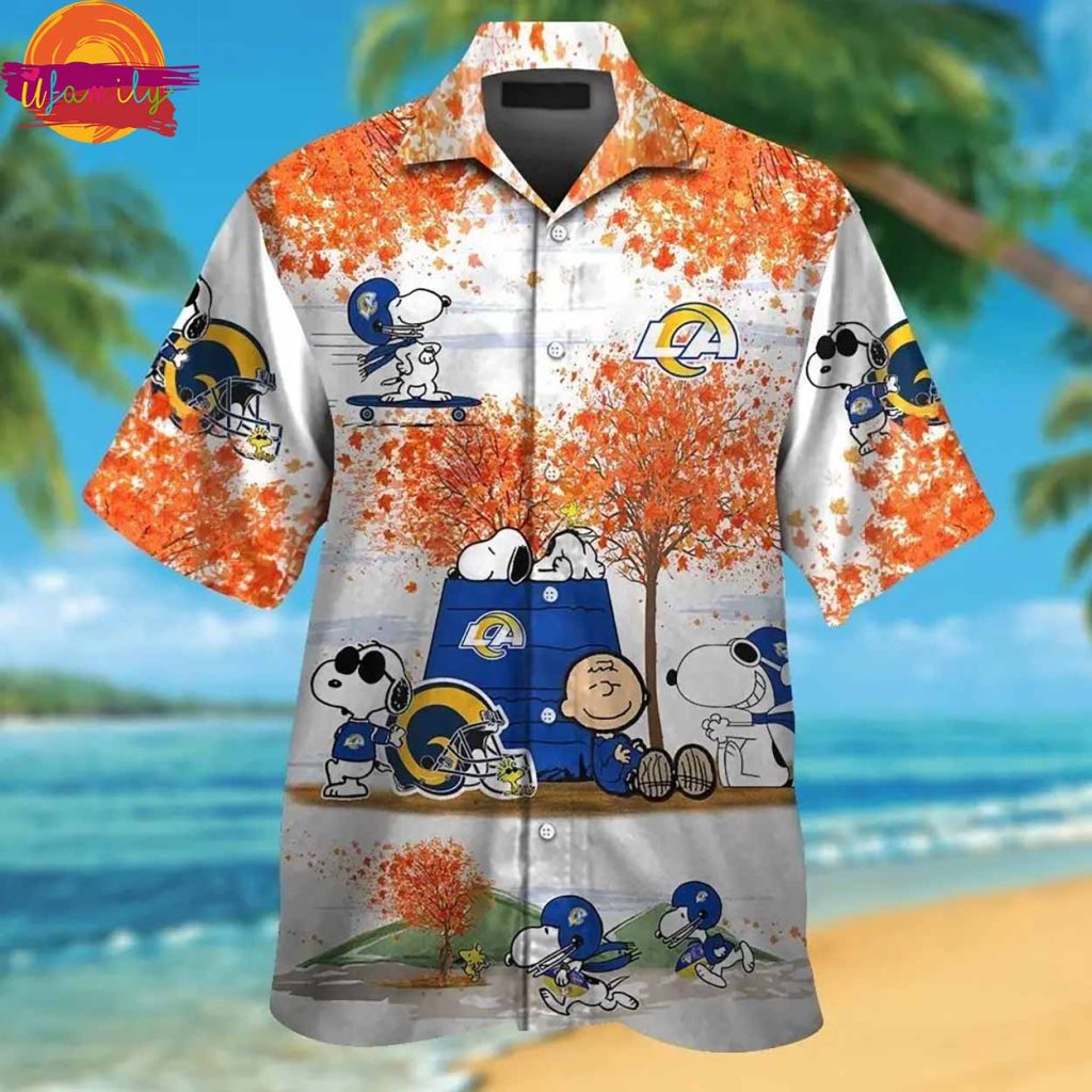 Los Angeles Rams Snoopy Hawaiian Shirt Style