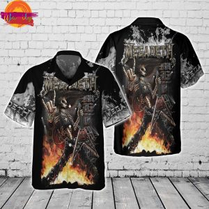 Megadeth Inferno Warrior Hawaiian Shirt Style