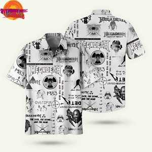 Megadeth Logo Pattern Hawaiian Shirt Style