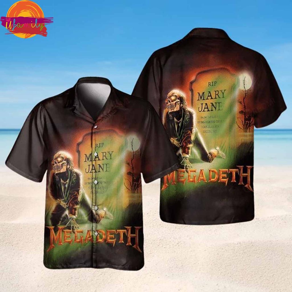 Megadeth Mary Jane Memorial Hawaiian Shirt Style