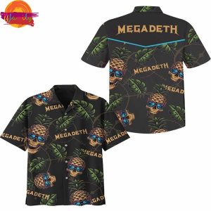 Megadeth Pineapple Skull Vibes Hawaiian Shirt Style