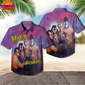 Misfits Famous Monsters Album Hawaiian Shirt Style