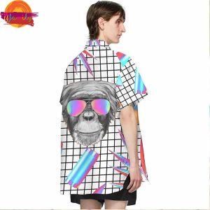 Monkey 3D Holographic Hawaiian Shirt 3