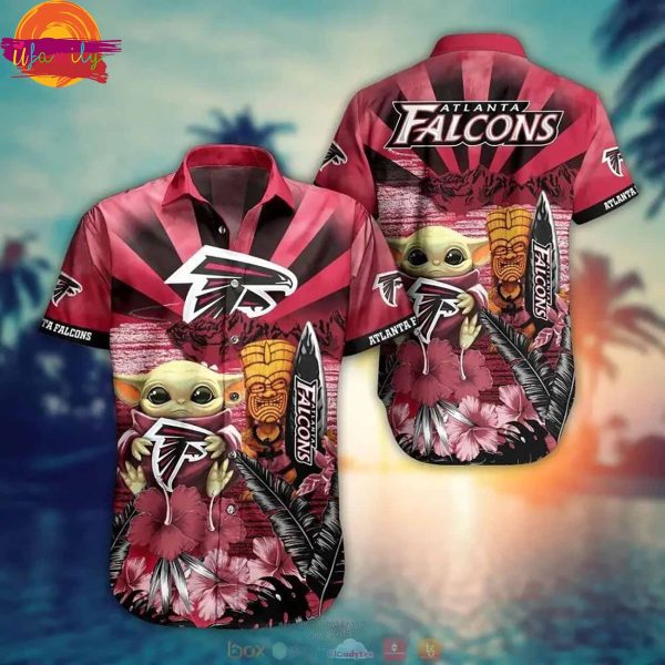 NFL Baby Yoda Atlanta Falcons Hawaiian Shirt