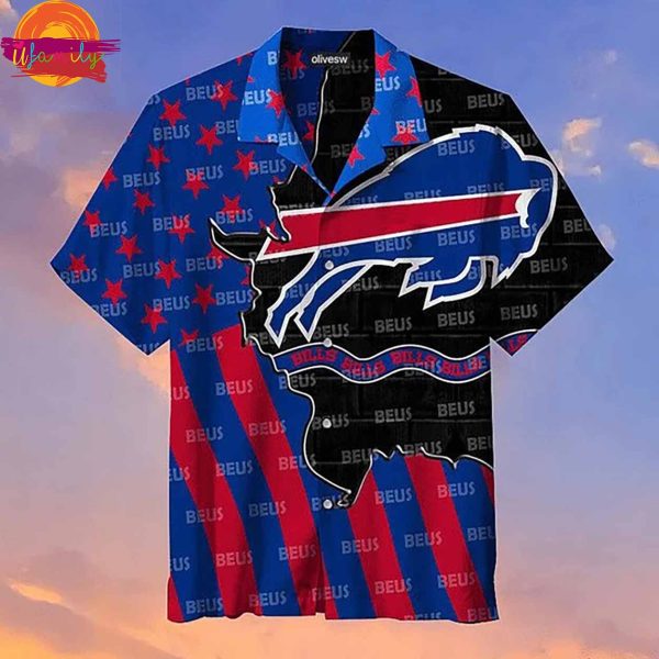 NFL Buffalo Bills Across Over Scratch America Hawaiian Shirt Style