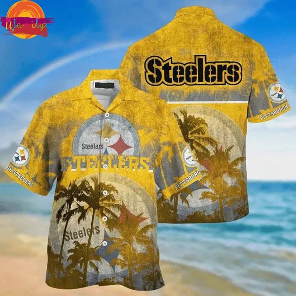 NFL Pittsburgh Steelers Coconut Summer Beach Hawaiian Shirt