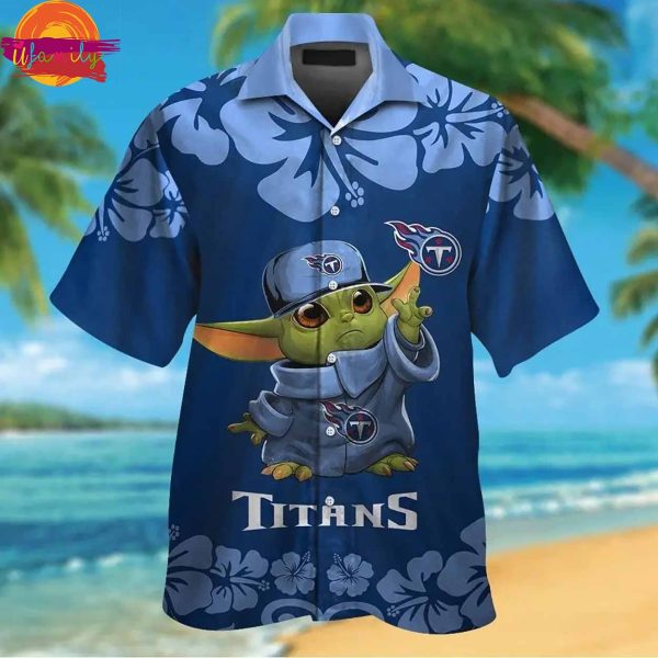 NFL Tennessee Titans Baby Yoda Hawaiian Shirt