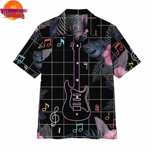 Neon Electric Guitar Hawaiian Shirt Style 1