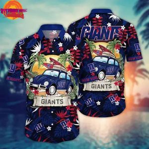 New York Giants NFL Aloha Hawaiian Shirt