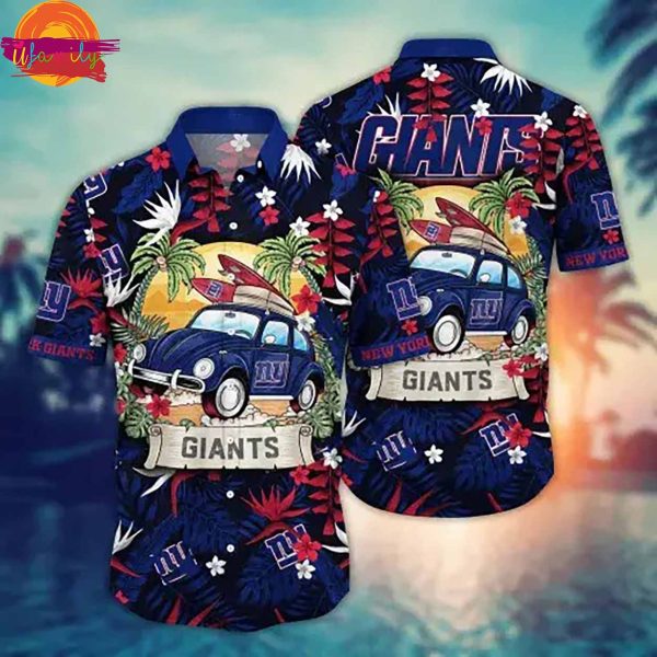 New York Giants NFL Aloha Hawaiian Shirt