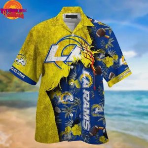 Nfl Los Angeles Rams Tropical Best Gift For Fans Trendy Hawaiian Shirt Aloha Shirt 23123 9 11zon