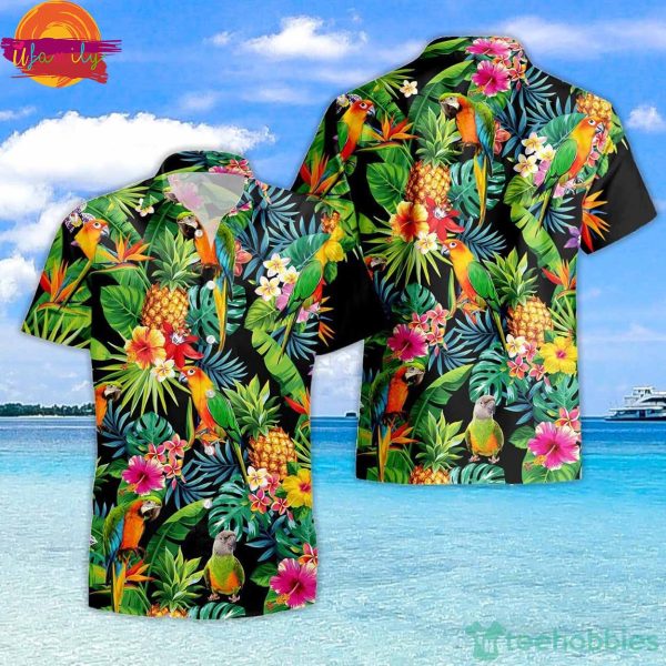 Parrot Pineapple Hawaiian Shirt Hawaii Aloha Beach Shirt