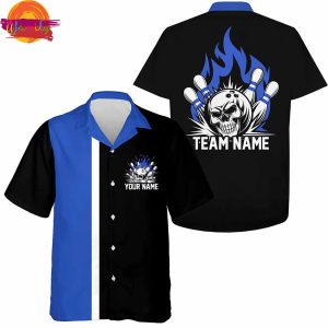 Personalized Skull Bowling Hawaiian Shirt