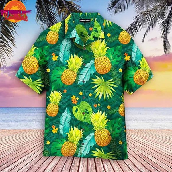 Pineapple Leaf Tropical Hawaiian Shirt Style