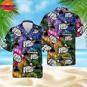 Pink Floyd Tropical Leaves Hawaiian Shirt Style