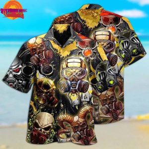 Poison Resistant Mask Skull Hawaiian Shirt Style