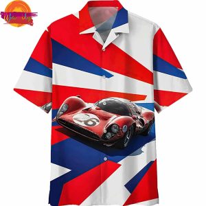 Race Car Hawaiian Shirt For Adults