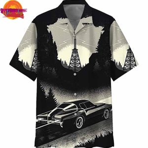 Racing Car Black Hawaiian Shirt Style