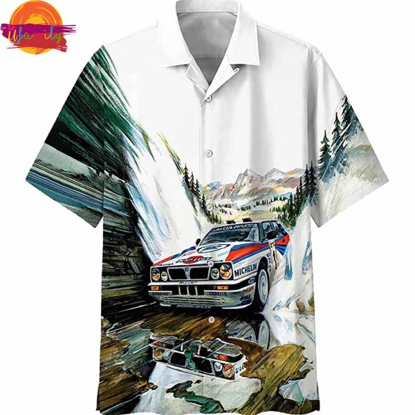 Racing Car Forest Hawaiian Shirt Style