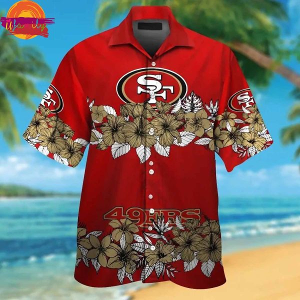 San Francisco 49ers Flowers Hawaiian Shirt Style