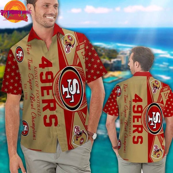 San Francisco 49ers Logo Hawaiian Shirt Style