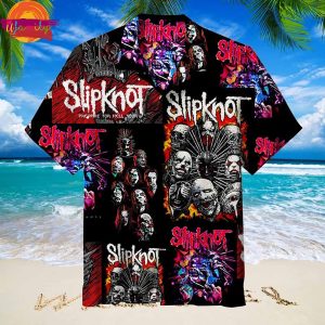 Slipknot Rock Band Colorful Mask Collage Hawaiian Shirt Style