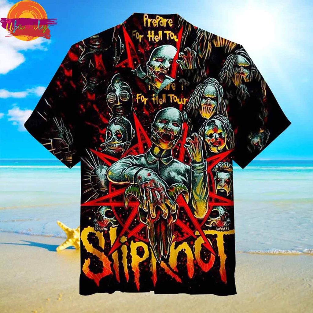 Slipknot Rock Band Horror Mask Hawaiian Shirt