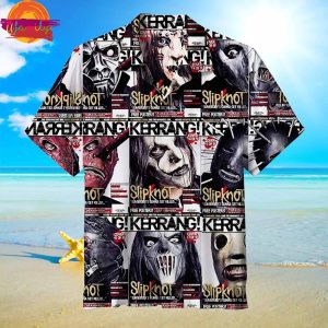 Slipknot Rock Band Kerrang Magazine Cover Hawaiian Shirt Style