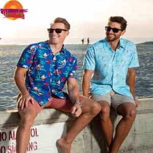 Summer Santa Surfing Hawaiian Shirt 1