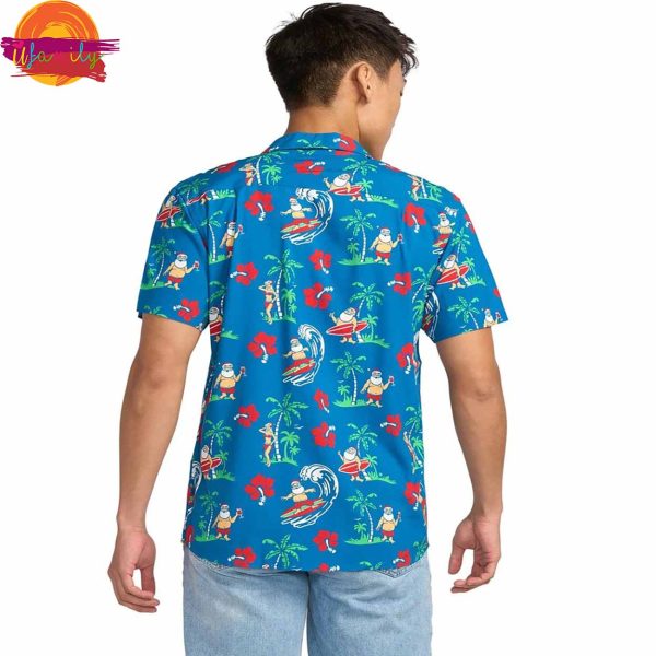 Summer Santa Surfing Hawaiian Shirt