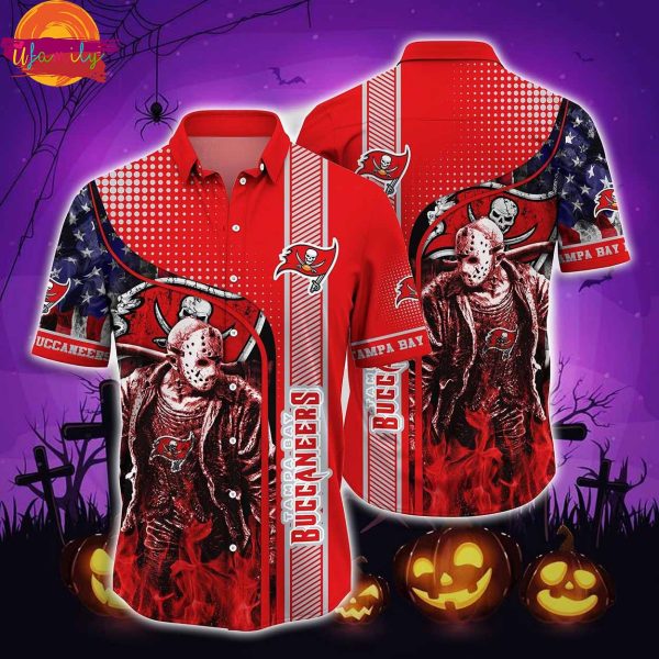 Tampa Bay Buccaneers Jason Voorhees Halloween Hawaiian Shirt