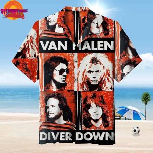 Van Halen Diver Down Hawaiian Shirt Style