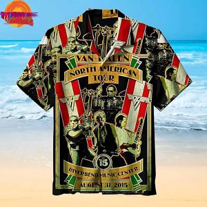 Van Halen North American Tour Hawaiian Shirt Style 1