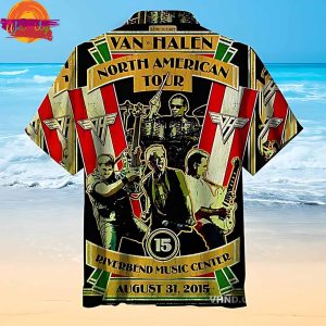 Van Halen North American Tour Hawaiian Shirt Style 2