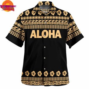 Aloha Turtle With Traditional Summer Hawaiian Shirt Style