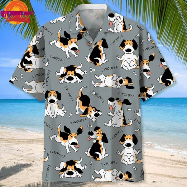 Beagle Hawaiian Funny Hawaiian Shirt Style