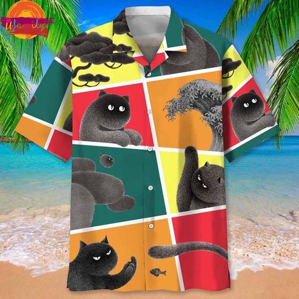 Cat Funny Hawaiian Shirt Style