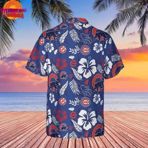 Chicago Cubs Button Down Hawaiian Shirt