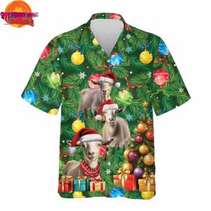 Christmas Goat Hawaiian Shirt 2