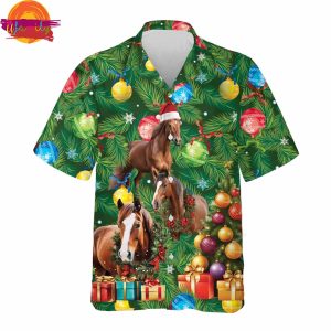 Christmas Horse Hawaiian Shirt 2