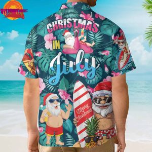 Christmas In July Funny Santa Claus Tropical Hawaiian Shirt Style 2